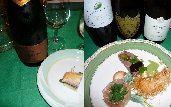 レジーナ神の雫会前菜とワイン.jpg
